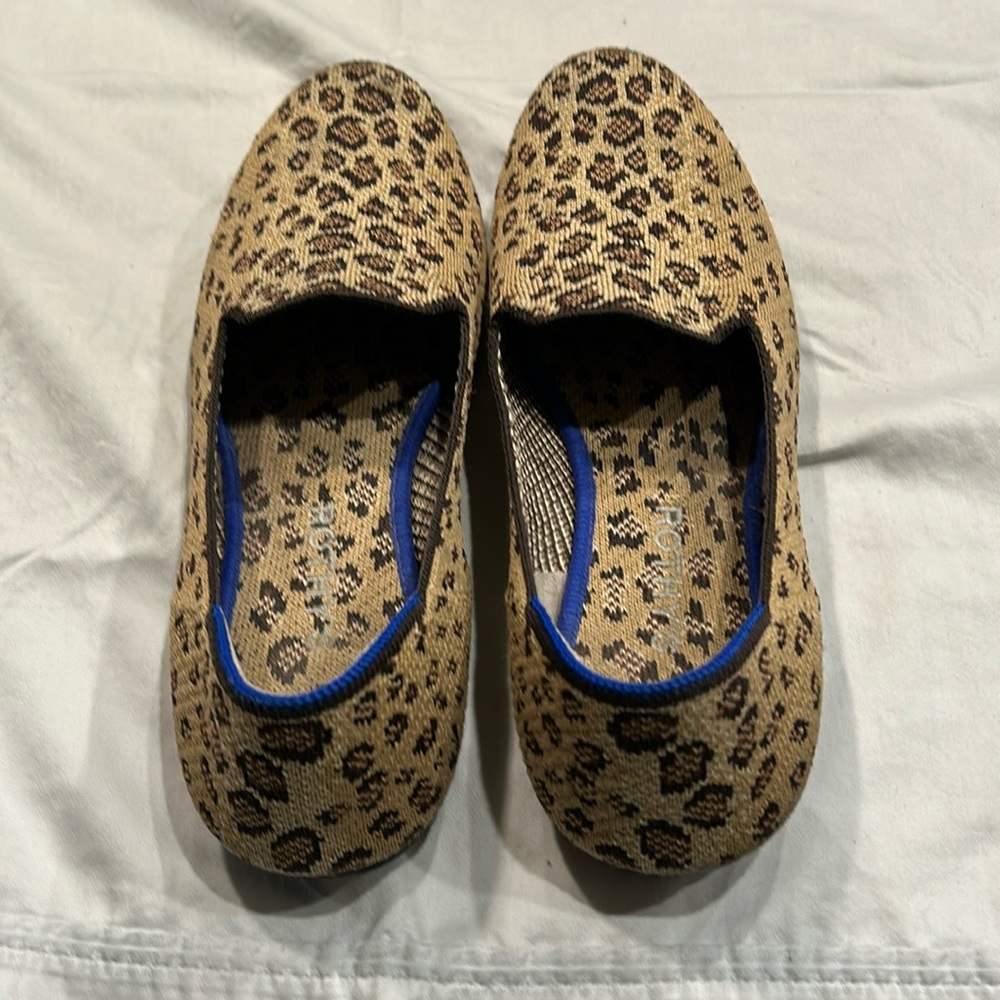 Rothy’s Leopard/Cheetah Print Loafers Size 9